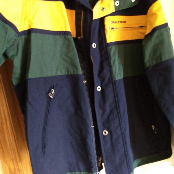 vintage 90s Tommy Hilfiger rain coat EUC - Picture 2 of 15